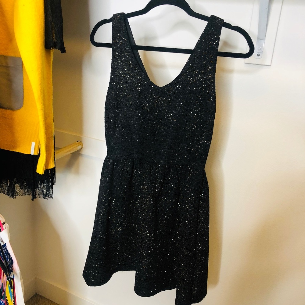 Black/Gold Sparkly Dress